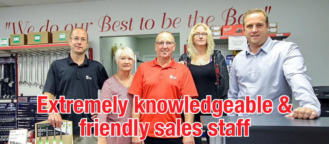 Extremely knowledgeable sales staff
